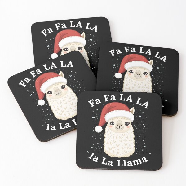 Item preview, Fa La Llama with cute llama in Santa hat 10 designed and sold by Neon G.