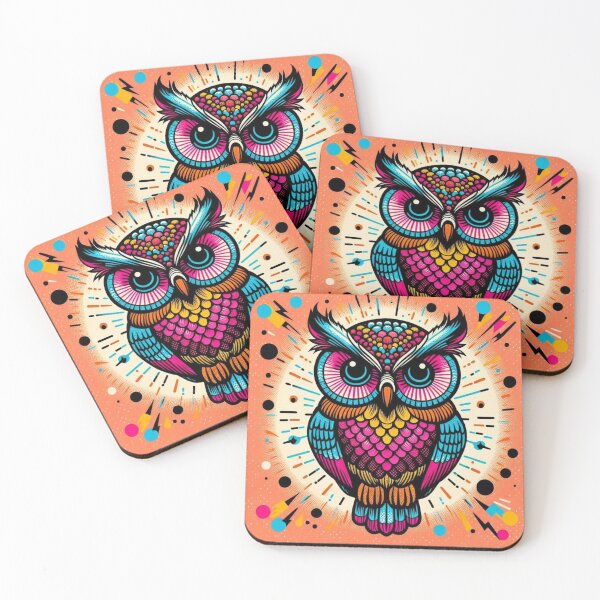 Item preview, pop art style owl designed and sold by Dogandesighn.