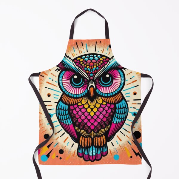 Item preview, pop art style owl designed and sold by Dogandesighn.