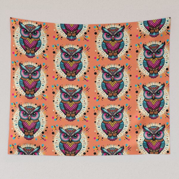 Item preview, pop art style owl designed and sold by Dogandesighn.