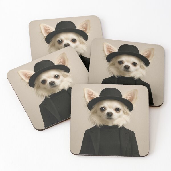 Item preview, Chihuahua wall art lifelike portraits with unexpected settings.  designed and sold by ChihuahuasRule.