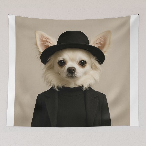 Item preview, Chihuahua wall art lifelike portraits with unexpected settings.  designed and sold by ChihuahuasRule.