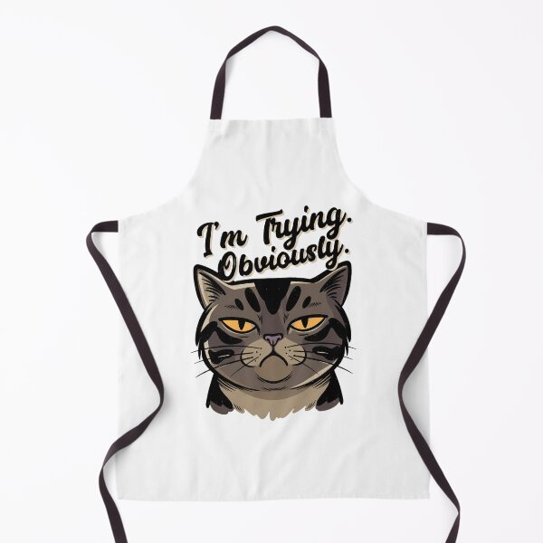 Item preview, Warui Neko – I'm Trying Obviously Sarcastic Cat Illustration designed and sold by Alahchin Art.