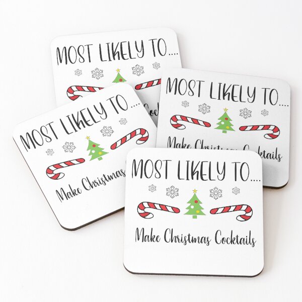 Item preview, Most Likely To...Make Christmas Cocktails designed and sold by CGArtwork13.