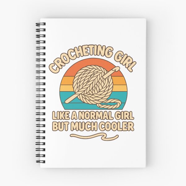Item preview, Crocheting Girl — Like a Normal Girl but Much Cooler designed and sold by artcultreone.
