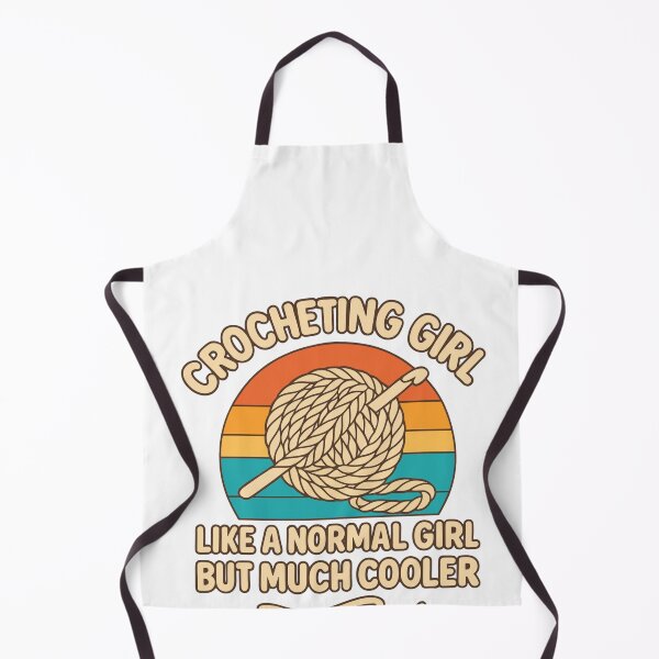 Item preview, Crocheting Girl — Like a Normal Girl but Much Cooler designed and sold by artcultreone.