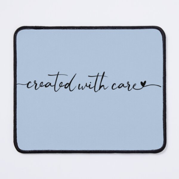 Item preview, Created With Care Handwritten Script Typography designed and sold by Evan-Tees.
