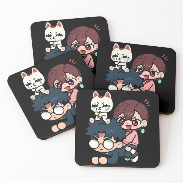Item preview, Chibi Boy Doing Push-Ups with Turbo Spirit Cat and Laughing Friend designed and sold by T-Chou.