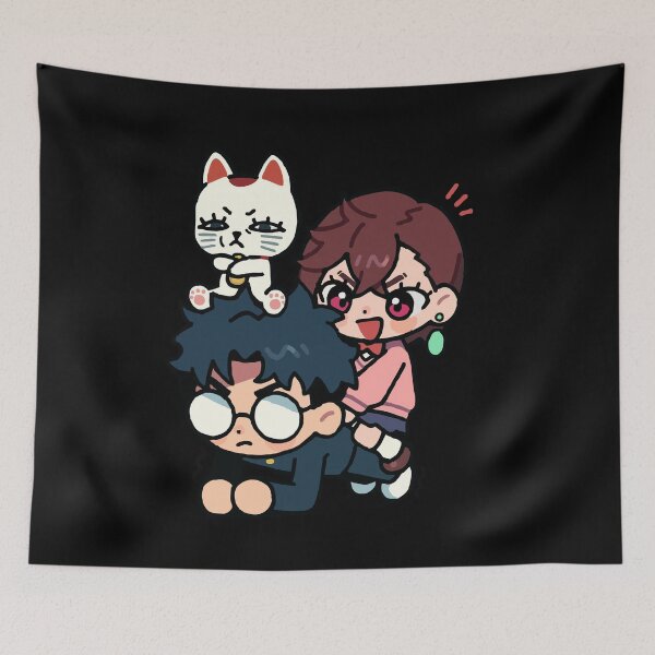 Item preview, Chibi Boy Doing Push-Ups with Turbo Spirit Cat and Laughing Friend designed and sold by T-Chou.