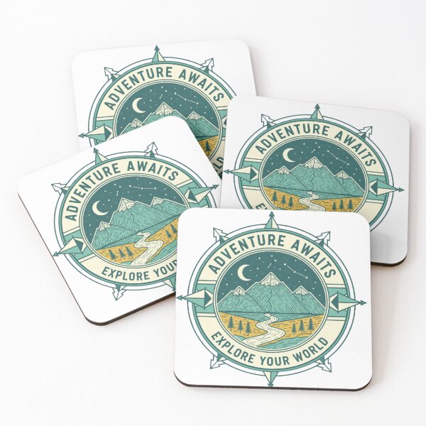 Item preview, Adventure Awaits Explore Your World Emblem Badge designed and sold by Erbearen.