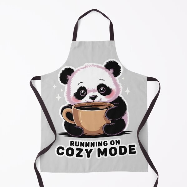 Item preview, Cute Cozy Panda Coffee Mode – Kawaii Coffee Lover Gift – Adorable Panda Drinking Coffee Design designed and sold by SoftyDesigns.