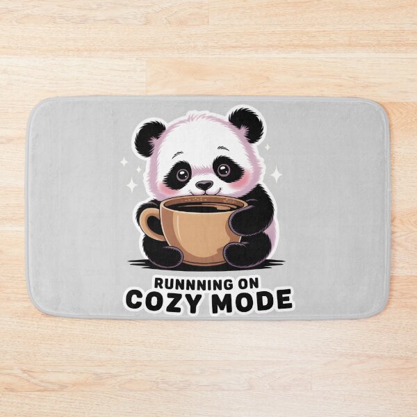 Item preview, Cute Cozy Panda Coffee Mode – Kawaii Coffee Lover Gift – Adorable Panda Drinking Coffee Design designed and sold by SoftyDesigns.