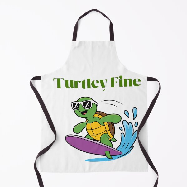 Item preview, Turtley Fine – Cute Turtle Pun Aesthetic Design designed and sold by NCODesigns.