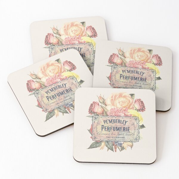 Item preview, Romantic Cottage Floral Perfumery Emblem – Vintage Aesthetic designed and sold by SleeplessLady.
