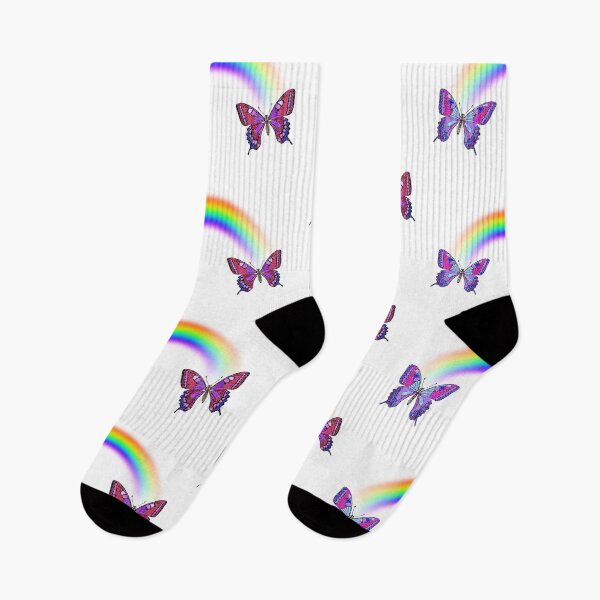Item preview, Magical Colorful Sparkly Butterflies with Rainbow – Fantasy Whimsical Design designed and sold by LiudmylaMaika.