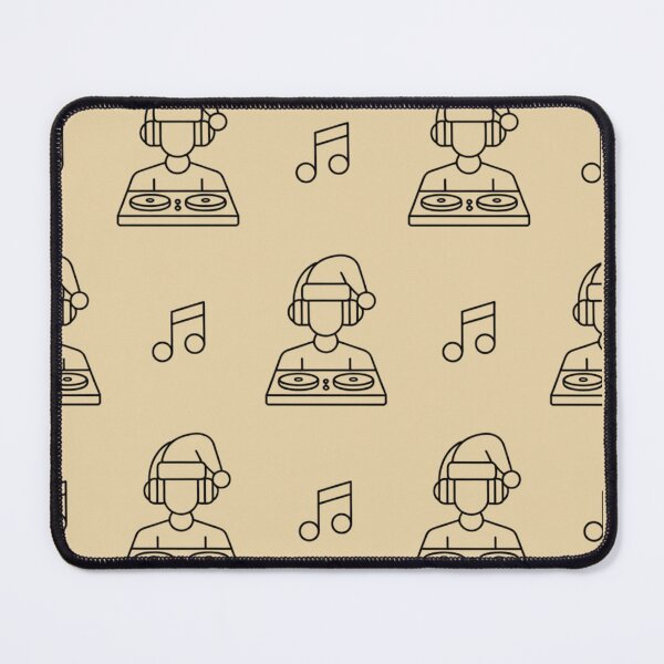 Item preview, Christmas DJ Minimal Notes Pattern designed and sold by VibrArtco.
