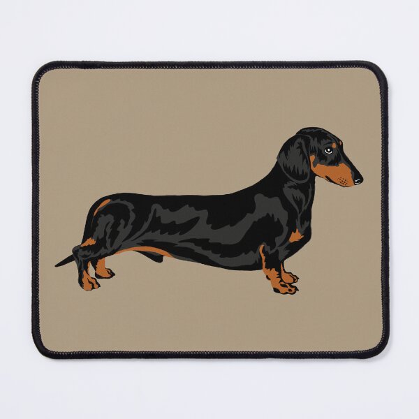 Item preview, Black and Tan Smooth-Haired Dachshund designed and sold by illucalliart.