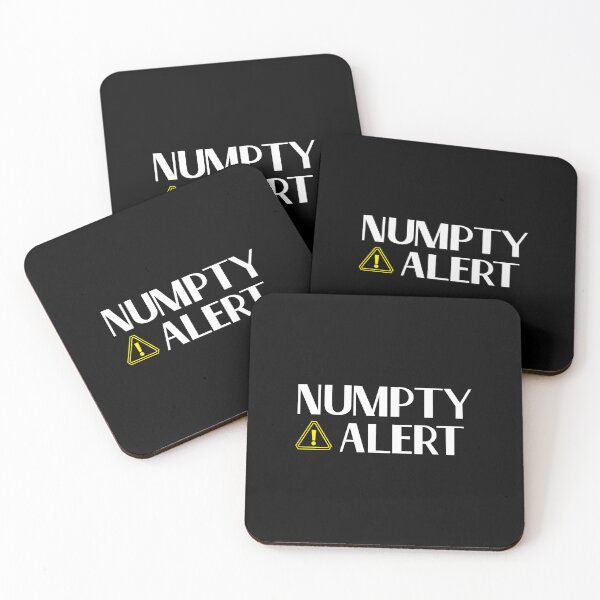 Item preview, Numpty Alert - British Slang Humour  designed and sold by TalkTee Me.