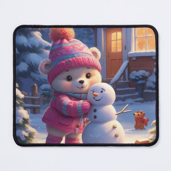 Item preview, Teddy Bear building a snowman designed and sold by Sweet Dreams Ambience.