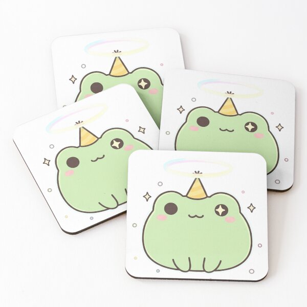 Item preview, Frog With A Tiny Hat – Cute Kawaii Frog designed and sold by Aseelomer479.