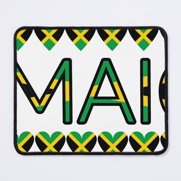 Item preview, Jamaica Flag Letters And Hearts designed and sold by TheIconSmith.