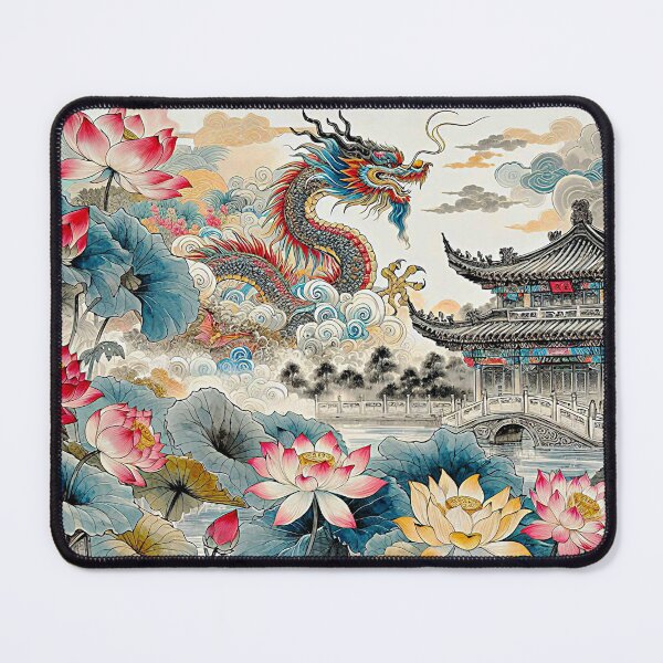 Item preview, Asian Temple chinese Dragon designed and sold by Daisy Doodles.