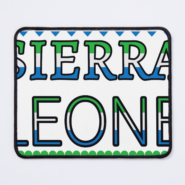 Item preview, Sierra Leone Flag Letters And Hearts designed and sold by TheIconSmith.