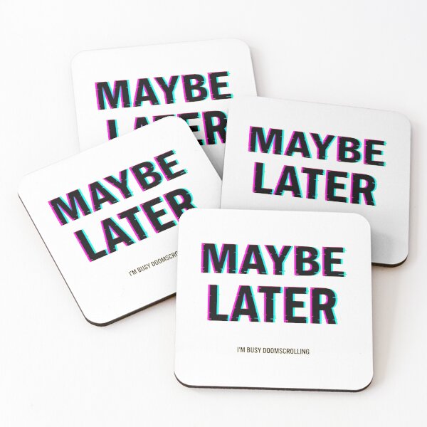 Item preview, Glitch Effect Doomscrolling Quote designed and sold by SholoStudio.