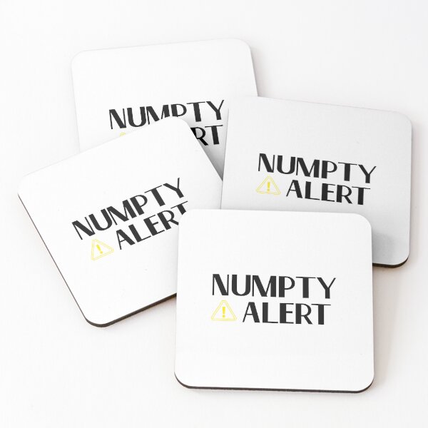 Item preview, Numpty Alert - British Slang Humour designed and sold by TalkTee Me.