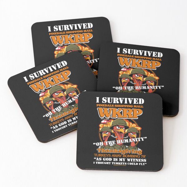 Item preview, WKRP Turkey Drop Thanksgiving Pinedale Mall Turkeys Away Bombing 78' designed and sold by theflandonian.