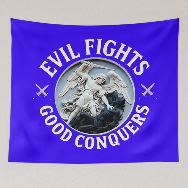 Item preview, Good Conquers Evil Fights | Angel vs Devil Transparent PNG designed and sold by PatriotPrint.