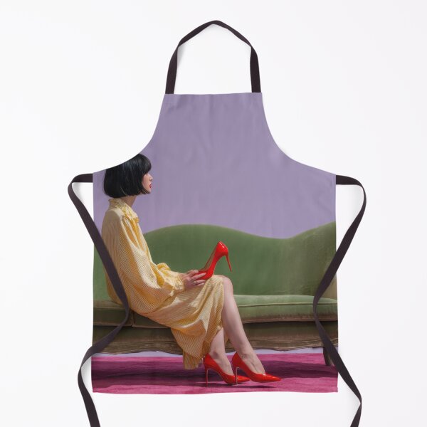 Item preview, Fashion model poses on green sofa designed and sold by anytka.