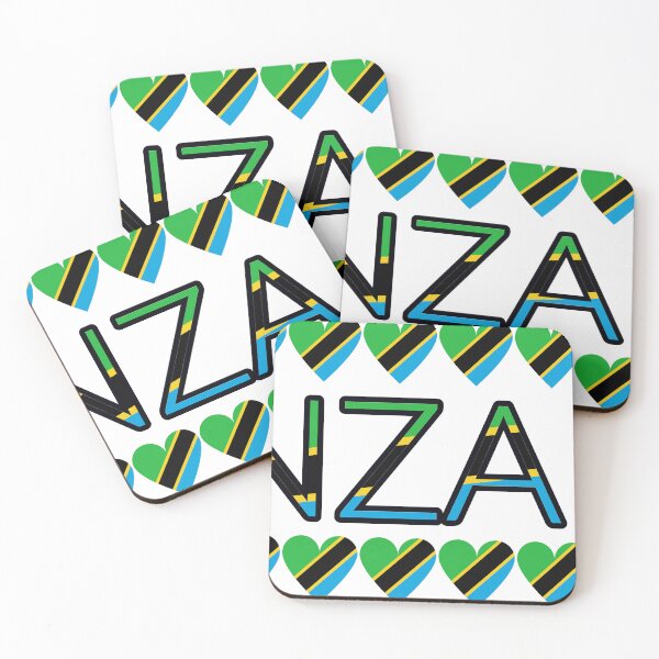Item preview, Tanzania Flag Letters And Hearts designed and sold by TheIconSmith.