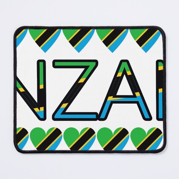 Item preview, Tanzania Flag Letters And Hearts designed and sold by TheIconSmith.