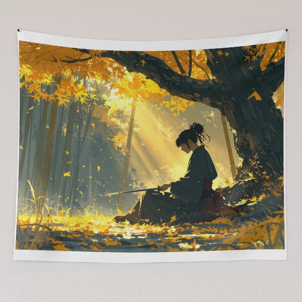 Item preview, Among the Bamboos, Sacred Solitude designed and sold by Schoenenwald - Illustrations Uniques et Originales.