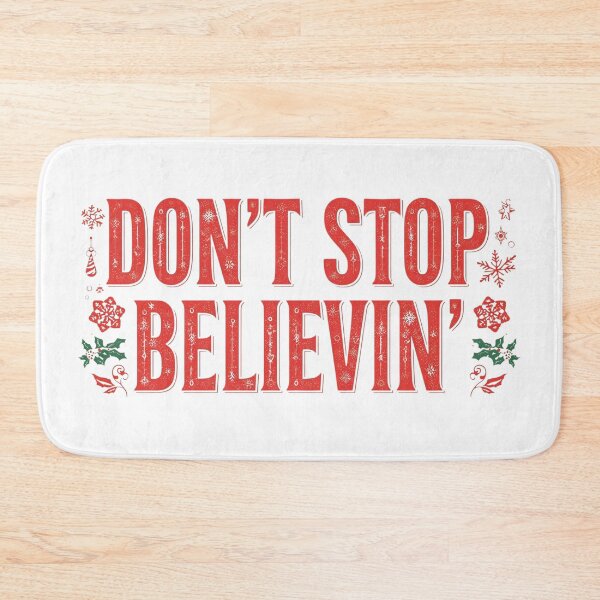 Item preview, Don’t Stop Believen – Red Holiday Typography designed and sold by Two bro's shop.