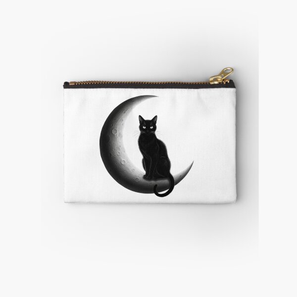 Item preview, Cat and the moon designed and sold by GiftiqueNook.