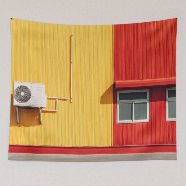 Item preview, Colorful building with AC designed and sold by anytka.