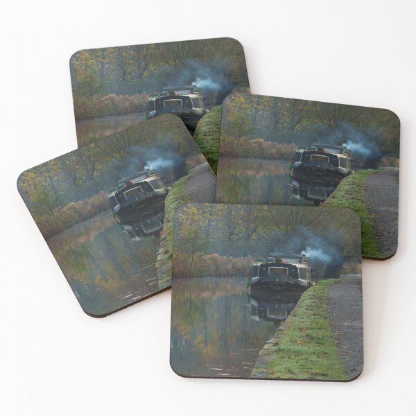 Item preview, Calm Canal Morning — Smoke Rising by the Towpath | Real Mindset Studio designed and sold by Real Mindset Studio.