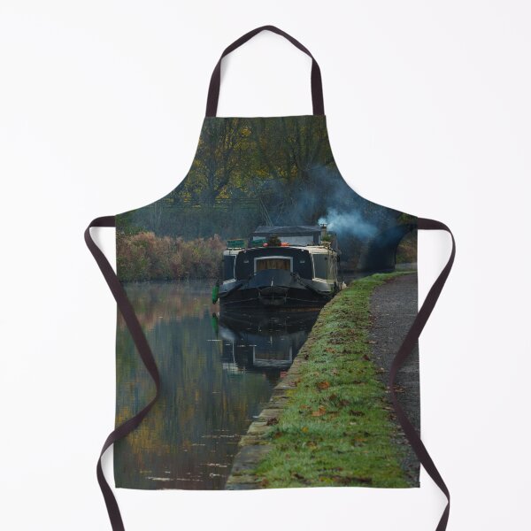 Item preview, Calm Canal Morning — Smoke Rising by the Towpath | Real Mindset Studio designed and sold by Real Mindset Studio.