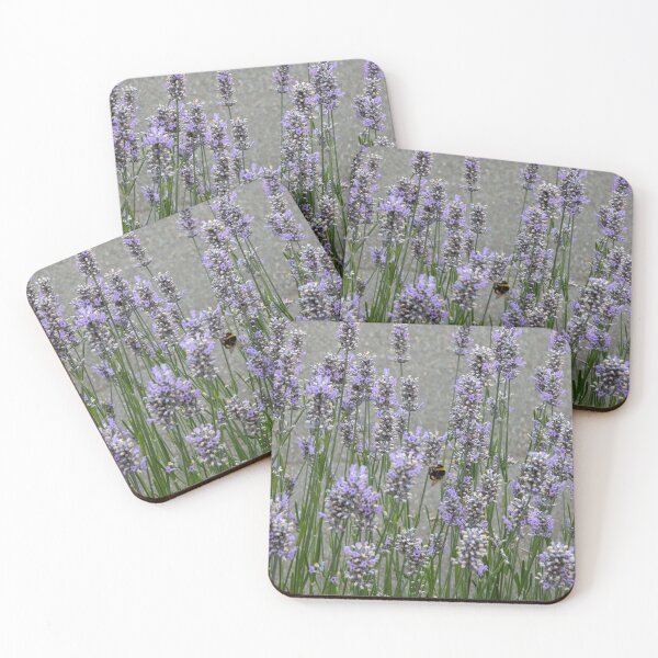 Item preview, Buzzing Beauty: Bee Among Lavender Flowers in Full Bloom designed and sold by Photogenic Snap.