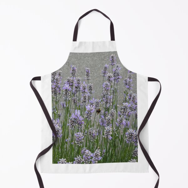 Item preview, Buzzing Beauty: Bee Among Lavender Flowers in Full Bloom designed and sold by Photogenic Snap.