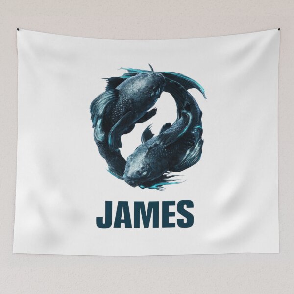 Item preview, Pisces James Zodiac Symbol designed and sold by AlexLineArt.