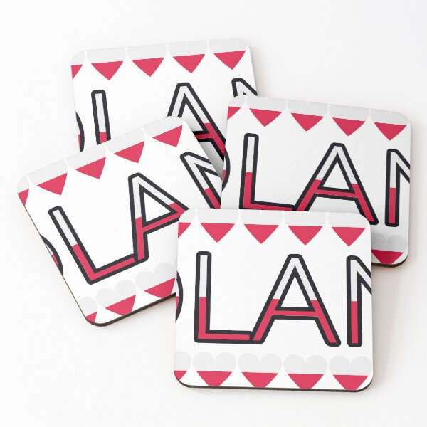 Item preview, Poland Flag Letters And Hearts designed and sold by TheIconSmith.