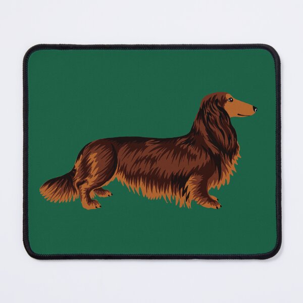 Item preview, Red Long-Haired Dachshund designed and sold by illucalliart.