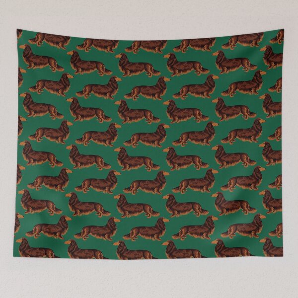 Item preview, Red Long-Haired Dachshund designed and sold by illucalliart.