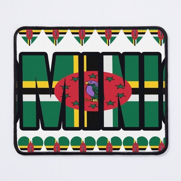 Item preview, Dominica Flag Letters And Hearts designed and sold by TheIconSmith.