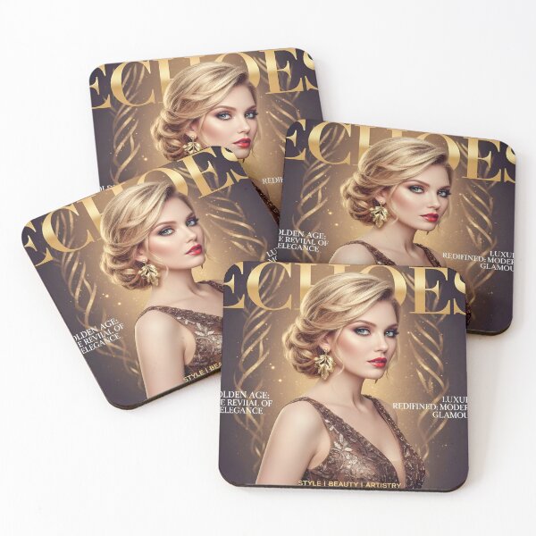 Item preview, Golden Glamour Muse – Luxury Vintage Beauty Portrait designed and sold by ArvionStudio.