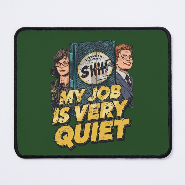 Item preview, VERY QUIET JOB LIBRARY designed and sold by HaarlemPinupParadise.