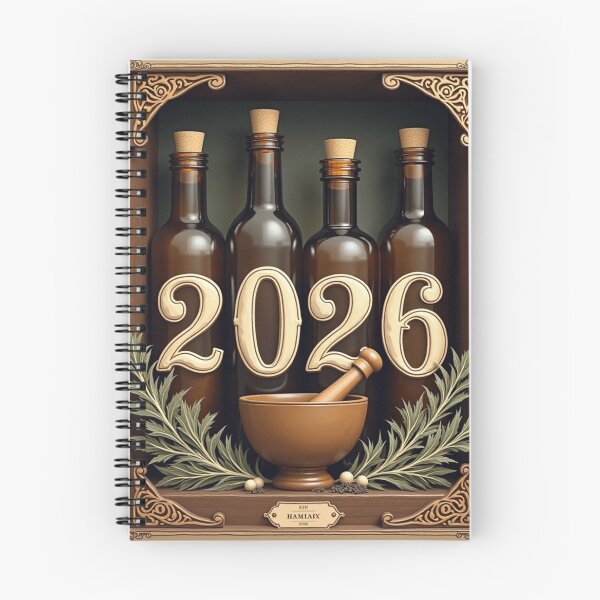 Item preview, Vintage Apothecary Bottles 2026 | Antique Pharmacy Amber Glass Retro Design designed and sold by Antik by Schulz.